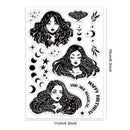 1Sheet Spring Cherry Blossom Season Clear Stamps for DIY Scrapbooking Flowers Silicone Clear Stamp Seals for Cards Making Photo