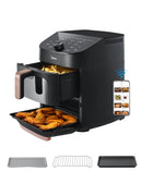 Midea Hot Air Fryer, Double Stack, Overlapping Airfryer, Smart WiFi Sync with Alexa, 11L XL Vertical Space-Saving ,MAF002S