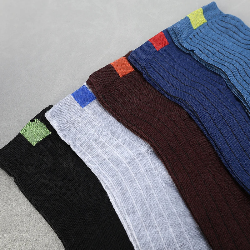 1/5pairs High Quality Men's Socks Casual Breathable Run Sports Socks Male Cotton Socks Winter Black Socks Men Large Size 38-45