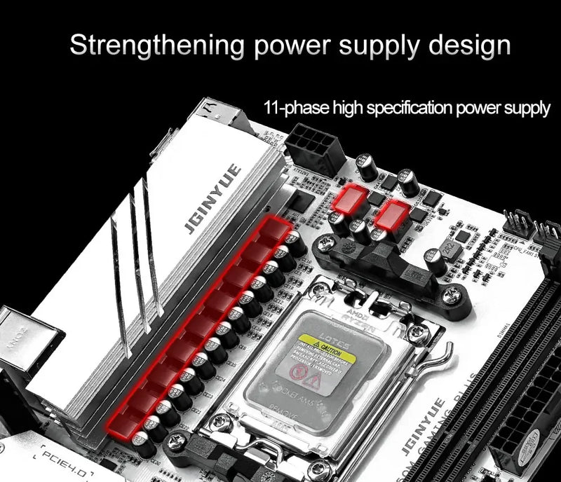 JGINYUE Gaming motherboard B650 Supports DDR5 64GB AMD R7000 8000 9000 Series motherboard Socket AM5 B650M GAMING PLUS