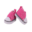 5Cm Doll Canvas Shoes Lace-up High-top Sneaker For 14inch Wellie Wisher Doll Toy 1/6 Bjd Paola 20Cm K-pop Cotton Doll Clothes