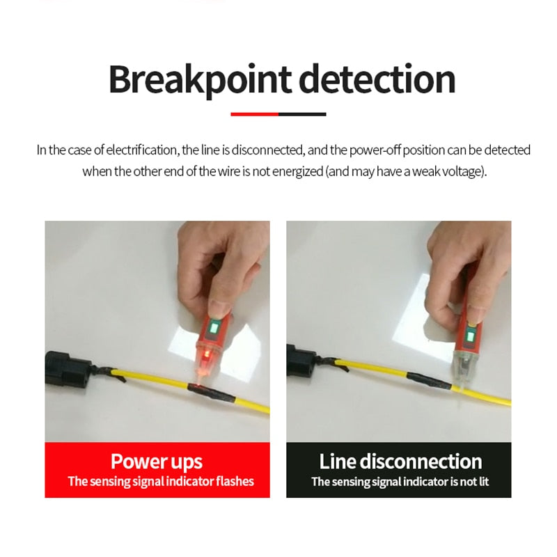 UNI-T UT12D Pro AC Voltage Tester Detector Non-contact Indicator Pencil Stick 12V-1000V Electric Power LED Light Sensor Meter