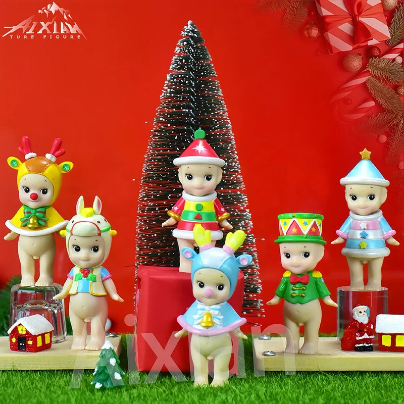 Aixlan Sonny Angel Igure Kawaii Christmas 8cm PVC Action Figure Amine Christmas Gift Collectible Model Toys Kid Gift