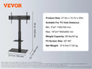 VEVOR TV Stand Mount Swivel Tall TV Stand for 32-55/ 65/ 85 inch TV Height Adjustable Portable Floor TV Stand Max VESA 600x800mm