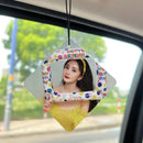 new Car fragrance Custom photo pendant Car perfume DIY company LOGO Personal photo lovers Personalized creative car decoration