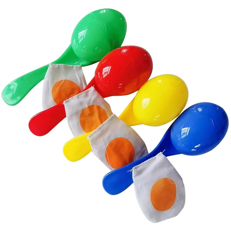 4 Pcs Spoon Egg Toy Children's Toys Outdoor Playset Party Games for Kids Spoons Birthday Balance and Race Plastic