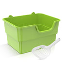 Amicura Cura Lite Cat Litter Box Semi-enclosed Splashproof Cat Tray Cat Toilet Cleaning extra-large litter box Pet Tray Bedpan