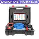 LAUNCH X431 PRO3S+ ELITE Car Diagnostic Tools J2534 Program Topology Map ECU Coding Auto OBD OBD2 Scanner CANFD/DoIP/FCA