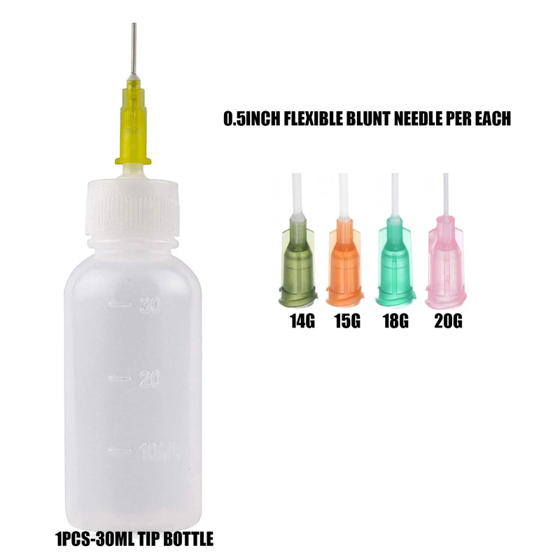 1set tip applicator bottle set science laboratory measuring watering supplement, pets,  students, glue applicator