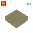 Wange 666PCS/lot 3070 1x1 Light Area Wooden Moc Loose Parts Compatible with Bricks DIY Children's Toy Assembly Gift Storage Box