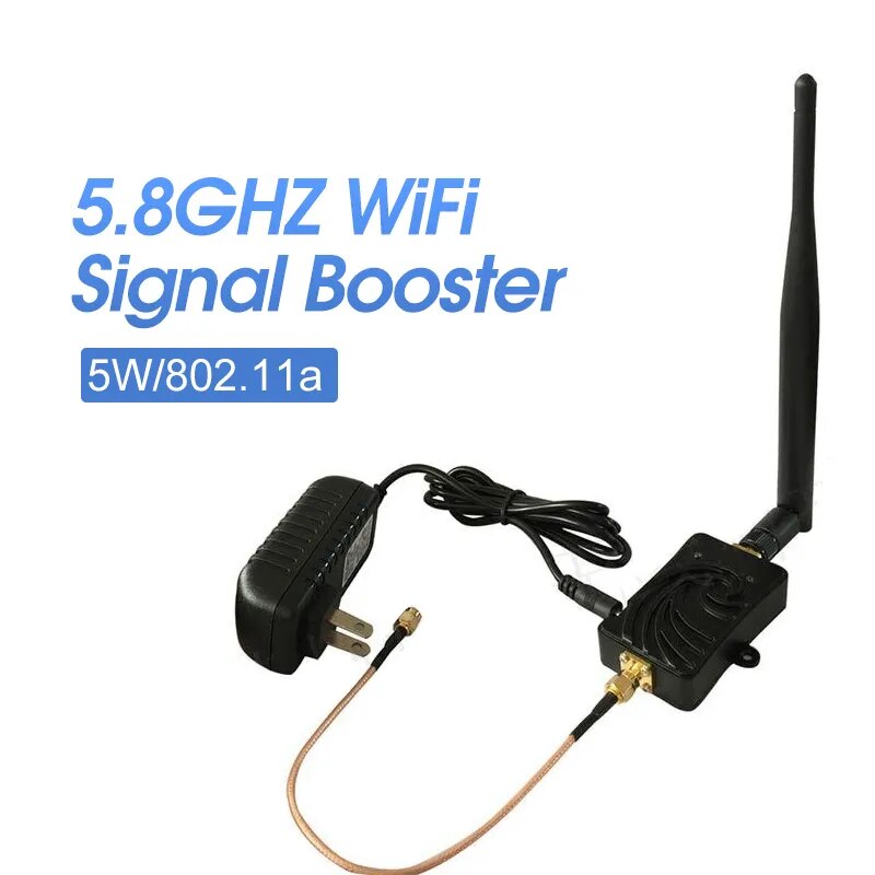 5W 4W 4000mW 802.11b/g/n Wifi Wireless Power Amplifier Router 2.4Ghz/5G Enhance WLAN Signal Booster with 5dbi Antenna