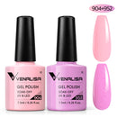 2pcs*7.5ml VENALISA Nail Gel Polish Glitter Gel Lacquer Base Nowipe Top Nail Art Salon Soak off Organic UV LED Nail Gel Varnish