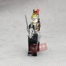 Medieval Napoleonic War French Dragoon British Soldiers Pirates Figures Army Scottish Fuisiler Building Blocks Weapons Brick Toy