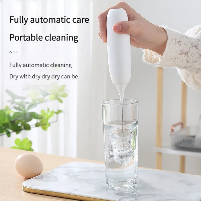 1PC Battery Model Handheld Egg Beater Froth Mixer Kitchen Automatic Coffee Milk Foaming Mixer Kitchen Whisk Tools