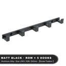 Household Wall Coat Rack Black Hooks For Hangging Clothes Towel Hanger Bathroom Robe Hook Heavy Duty Kitchen Accessories