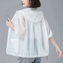 2023 New Summer Women's Jacket Thin Coat Bomber Jacket Long Sleeve Casual Sun Protection Clothing Female Windbreaker Outerwear