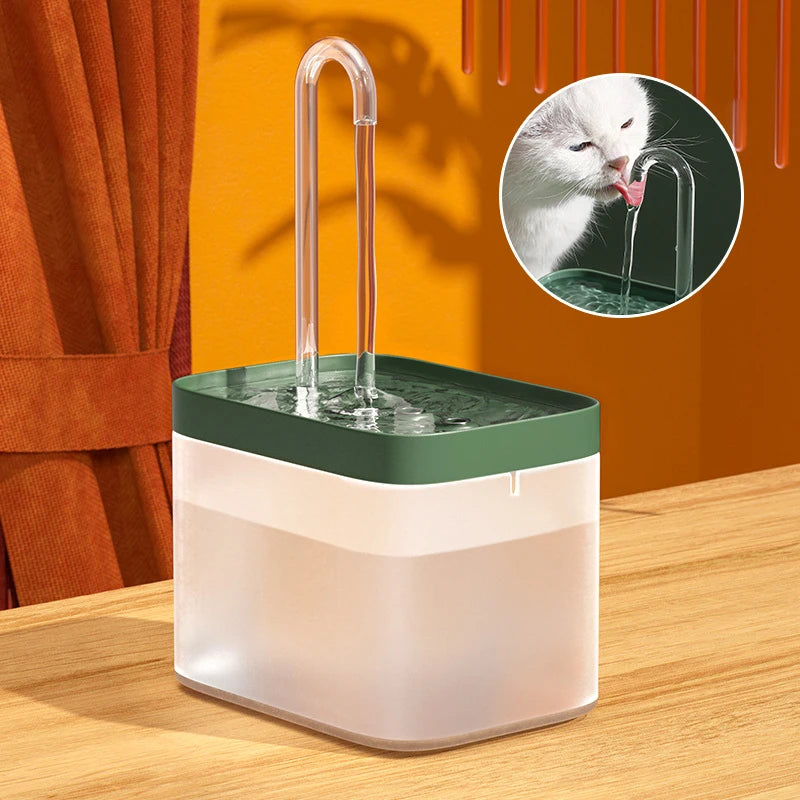 1.5L Automatic Cat Water Fountain Filter USB Electric Mute Cat Drink Bowl Pet Drinking Dispenser Drinker for Cats Water Filter