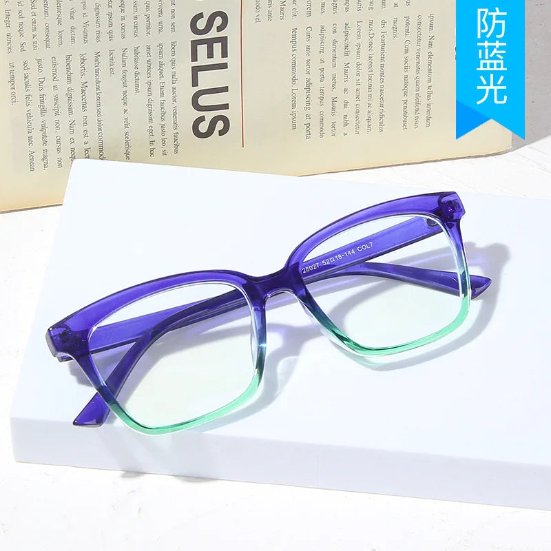 Square Shape Computer Glasses High Quality Anti Blue Light Transparent Women's Glasses Classic Style Glasses Women