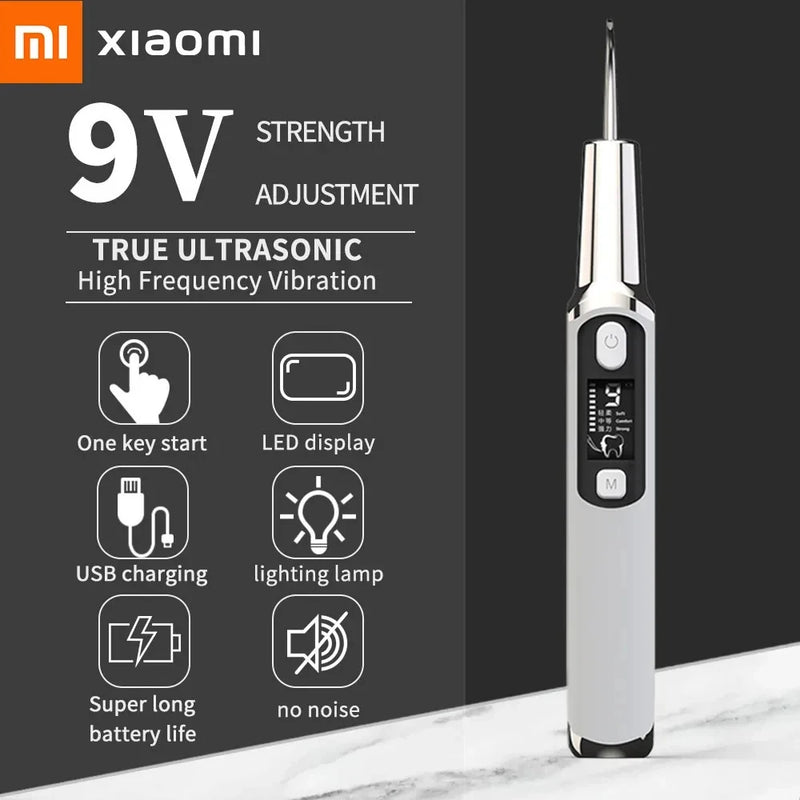 Xiaomi MIJIA Ultrasonic Dental Scaler Teeth Tartar Stain Tooth Calculu Remover Electric Sonic Teeth Cleaner Dental Stone Removal