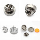 1pc 12mm/15mm/18mm Brooches Cufflinks Diffuser Clip Aromatherapy Clip Essential Oil Locket Stainless Steel Buckle for Women Men