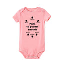 Papa Tu Es Le Meilleur Baby Bodysuit Cute Summer Baby Romper Body Boys Girls Clothes Outfits Baby Wear Father's Day Gift