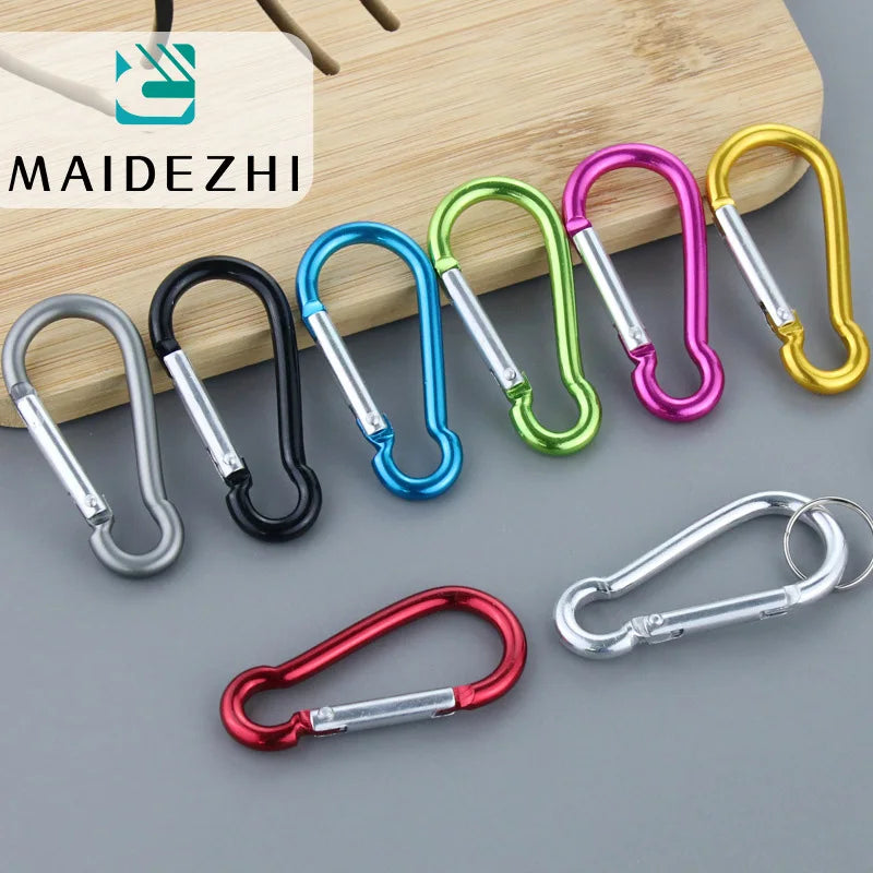 Color Carabiners， Aluminum Alloy Carabiner， Spring Snap Clip， Hooks Keychain Climbing Carabiner for Keys ，Camping Tools