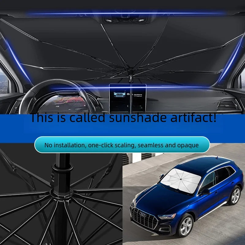 2024 updated version of the Car Sun umbrella front windows sun visor car windshield sun umbrella folding anti-ultraviolet heat i