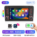 Junsun 7 "Wireless CarPlay for Apple Android Auto Car Radio for Audi A3 8P S3 2003-2012 GPS tereo Multimedia 4G 8core RDS