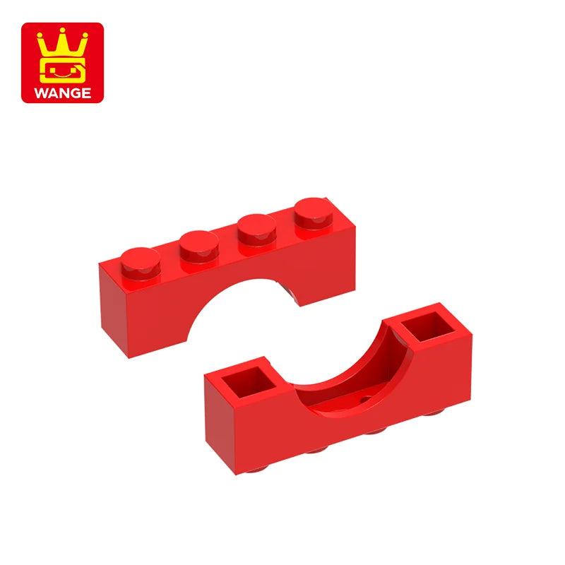 Wange 81Pcs/Lot 3659 1x4x2 Flat Arch Building Blocks MOC Construction Accessories Parts Compatible with Brick Children Toys Gift