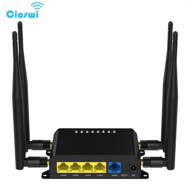 Cioswi WE826 300Mbps 3G 4G Router Wifi NL678-E Modem Sim Card Slot OpenWRT 4*LAN Roteador Access Point for Russia EU