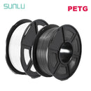 SUNLU 2KG 3D PLA/PETG/PLA PLUS/Clear Filament 1.75mm 2Roll 1KG 3D Printer Neatly Wound 3D Filament for 3D Printer& 3D Pen