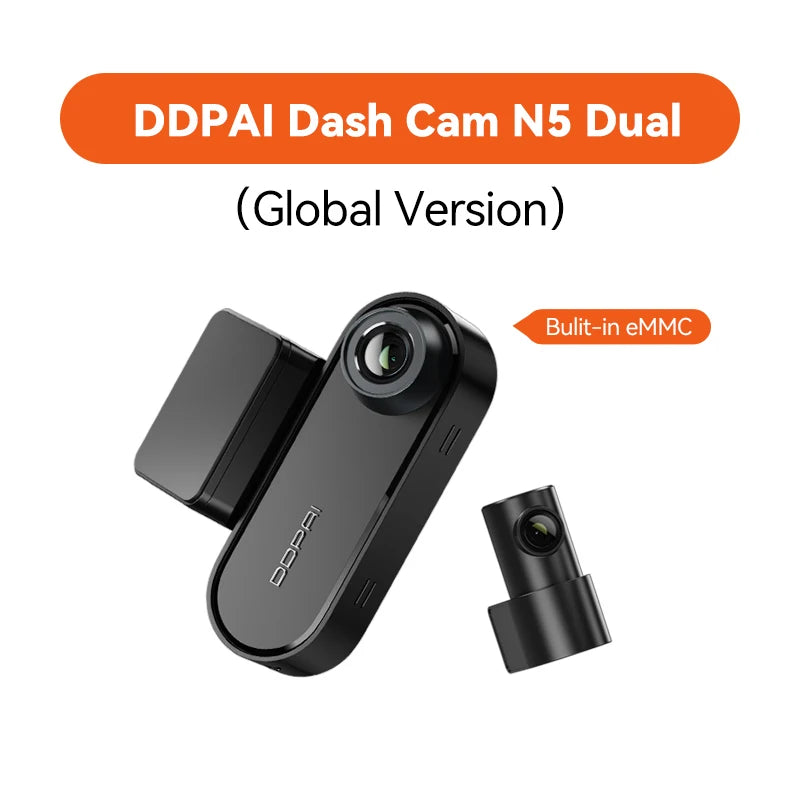 DDPAI 4K Dash Cam N5 Dual Front and Rear 4K UHD Resolution  Dash Camera Car DVR NightVIS ADAS GPS  Auto record