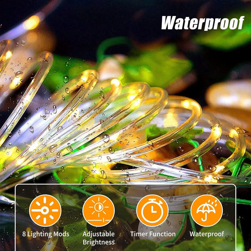 500 LED Outdoor Rope Lights, 28M/92ft Christmas Tube Lights Fairy String Lights for Christmas Tree Indoor Party Bedroom Garden