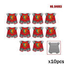 MOC Medieval Accessories Series Building Blocks Military Army Soldier Armour Shield Helmet Sword Crown Weapon Knight Bricks Toys