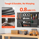 SucceBuy 24" x12" 4pcs Metal Pegboard Panels Steel Wall Tools Organizer Garage Storage Peg Panel for Workbench Office Craft Home