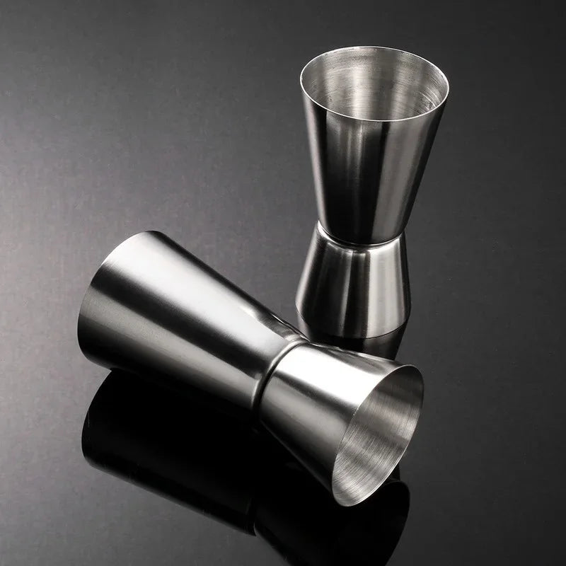 1 PC 15/30ml or 25/50ml Stainless Steel Cocktail Shaker Measure Cup Dual Shot Drink Spirit Jigger Kitchen Gadgets