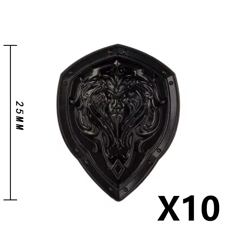 Medieval MOC Weapon Figure Accessories Building Blocks Soldiers Sword Shield Bow Arrow Trident Hammer Axe Spear Brick Kid Toy