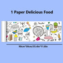 90cm Animal Canvas Children's Drawing Roll DIY Coloring Paper Roll Color Filling Graffiti Paper-cut Painting Educational School