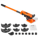 SucceBuy Manual Pipe Bender 7 Bending Dies Multifunction Steel Copper Tube Bending Machine Lever Heavy Duty Tube Bender Tools