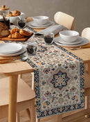 Retro Ethnic Persian Style Linen Table Runner Dresser Scarf Decor Reusable Kitchen Dining Table Runner Holiday Party Decorations