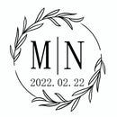96 Pcs Personalized Round Circle Label Stickers Custom Name Date Thank You Stickers for Bridal Shower Party Favors