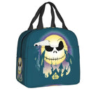 Custom Halloween Insulated Lunch Bag The Nightmare Before Christmas Portable Thermal Cooler Lunch Box Container Tote Bags