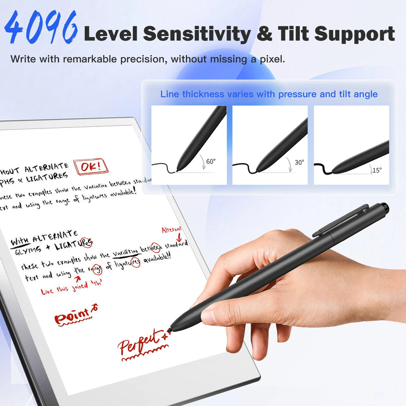 TiMOVO Remarkable 2 Pen with Eraser EMR Stylus for Remarkable 2/Samsung Galaxy/Kindle Scribe/Boox/Wacom Tablet and Other EMR