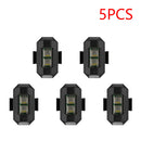 1-20pcs USB Rechargeable 7-Color LED Bicycle Taillight Drone Light Bike Safety Night Riding Warning Lamp Cycling Equipment