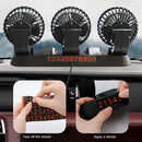 Powerful Car Fan Interface For Large Truck 24V/12V Small Bread Vans Car Cooling Fan 360° Adjustable Three-Head Car Fan Low Noise