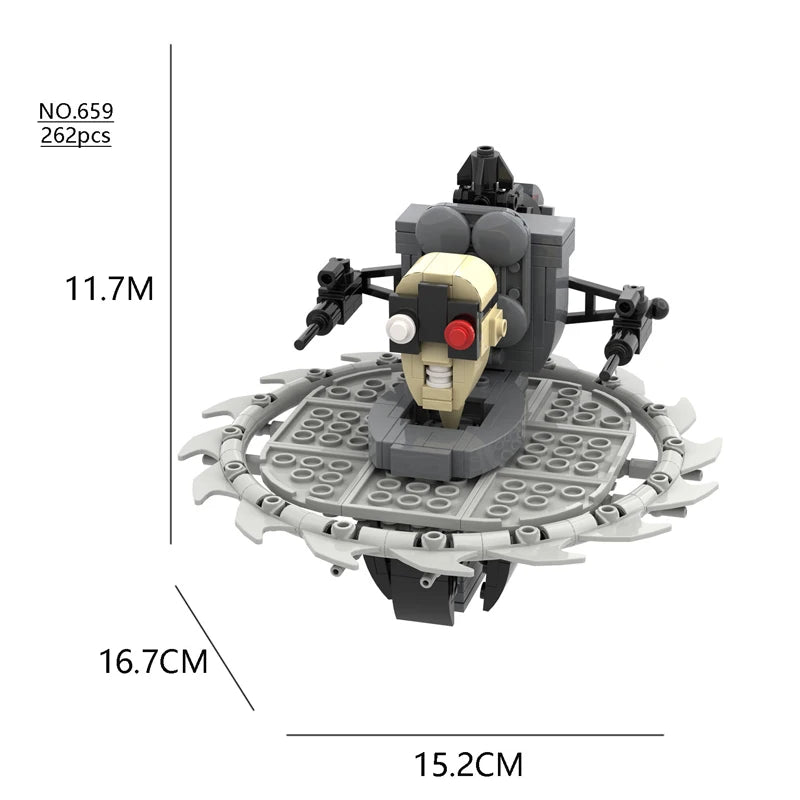 All Moc New Skibidi Toilet The Audio and Camera Titan Man Building Blocks Toys DIY Bricks Toy For Kid Birthday Christmas Gift