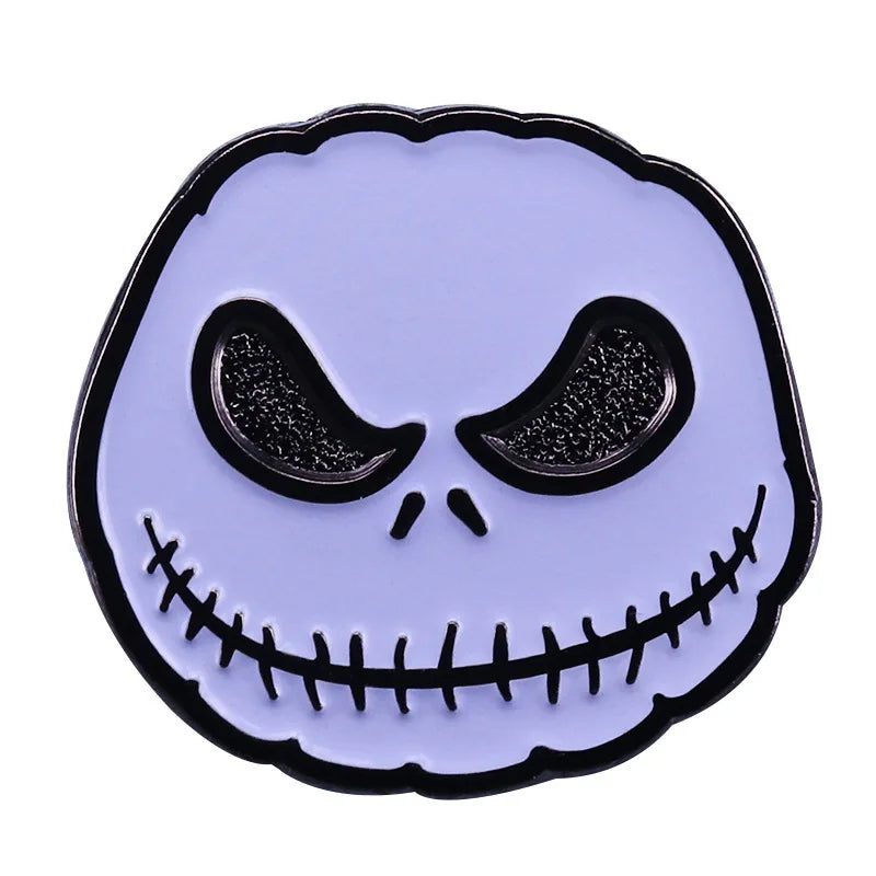 The Nightmare Before Christmas Pin Halloween Pumpkin Pin Badge Women's Brooch Jeans Brooches Enamel Clothing Jewelry Accessories