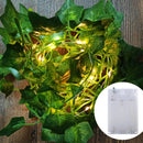 Flower Green Leaf String Lights Artificial Vine Fairy Lights Battery Powered Christmas Tree Garland Light for Weeding Home Decor