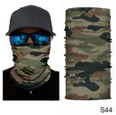 Camouflage Cycling Face Mask Scarf Neck Gaiter Men Seamless Bandana Women Headband Balaclava Tube Face Shield