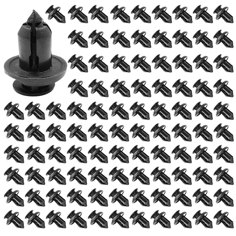 Car Rivet Fastener 10mm Bumper Clip Retainer Screw Black Door Panel Fender Liner Retainer Clip Plastic Auto Bumper Fender Buckle